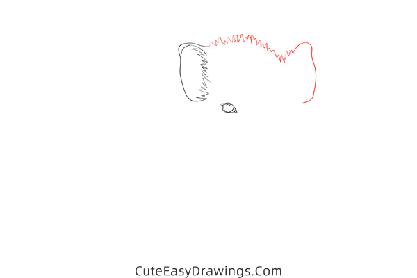how to draw a realistic piglet - www.cuteeasydrawings.com