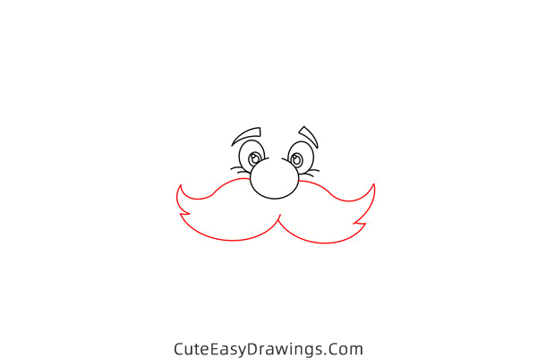how to draw santa claus head - www.cuteeasydrawings.com