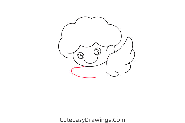 how to draw cupid easy - www.cuteeasydrawings.com