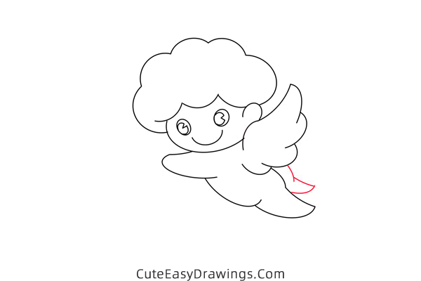 how to draw cupid easy - www.cuteeasydrawings.com