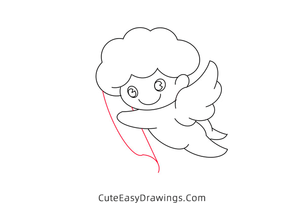 how to draw cupid easy - www.cuteeasydrawings.com