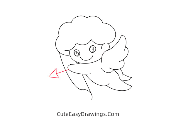 how to draw cupid easy - www.cuteeasydrawings.com