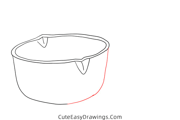 how to draw a yukihira pot - www.cuteeasydrawings.com