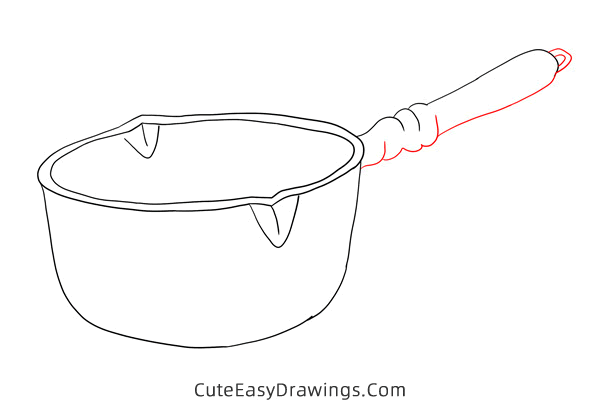 how to draw a yukihira pot - www.cuteeasydrawings.com