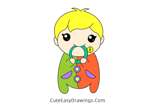 how to draw a baby easy - www.cuteeasydrawings.com