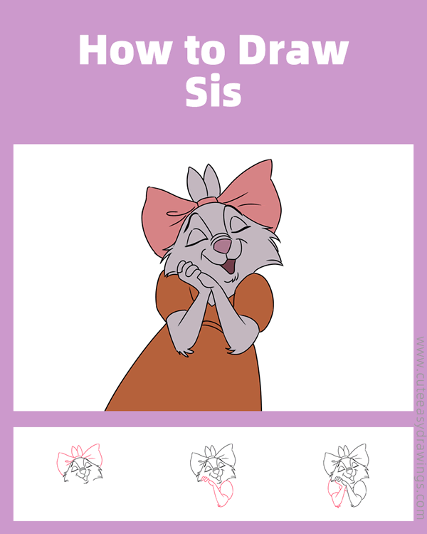 how to draw sis from robin hood - www.cuteeasydrawings.com