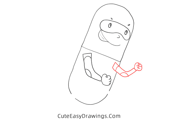 how to draw a cartoon capsule - www.cuteeasydrawings.com
