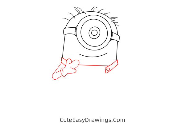 how to draw lance the minion - www.cuteeasydrawings.com