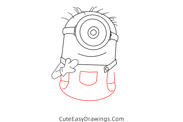 how to draw lance the minion - www.cuteeasydrawings.com