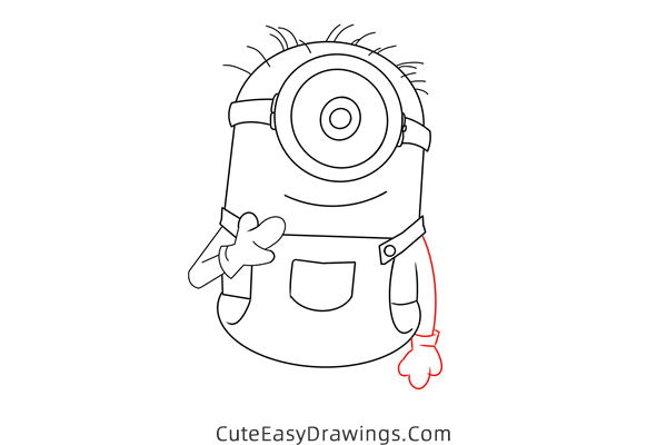how to draw lance the minion - www.cuteeasydrawings.com