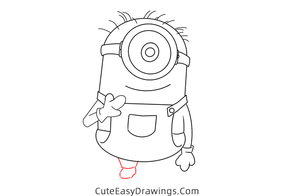 how to draw lance the minion - www.cuteeasydrawings.com