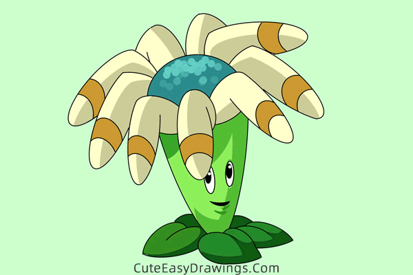 how to draw boomerang from plants vs zombies - www.cuteeasydrawings.com