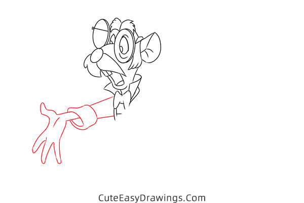 how to draw mr flaversham from the great mouse detective - www.cuteeasydrawings.com