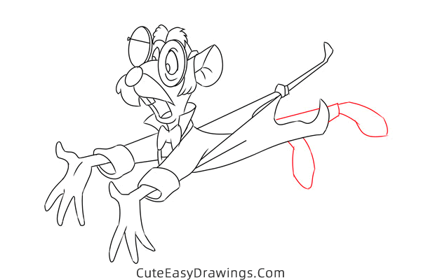 how to draw mr flaversham from the great mouse detective - www.cuteeasydrawings.com