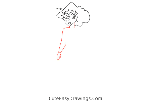 how to draw misae nohara from crayon shin chan - www.cuteeasydrawings.com