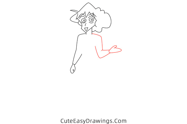 how to draw misae nohara from crayon shin chan - www.cuteeasydrawings.com