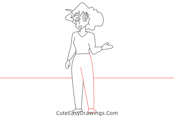 how to draw misae nohara from crayon shin chan - www.cuteeasydrawings.com