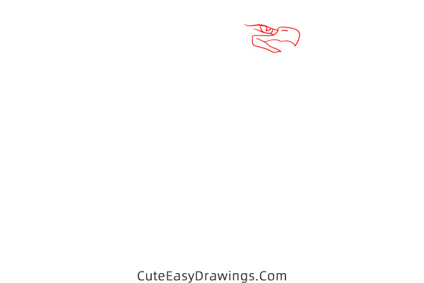 how to draw an american eagle - www.cuteeasydrawings.com