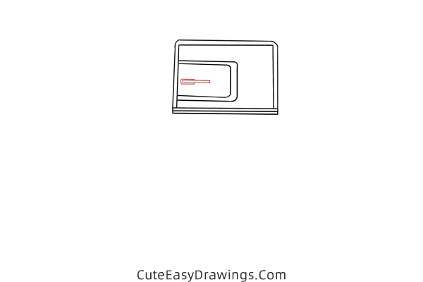 how to draw a refrigerator - www.cuteeasydrawings.com