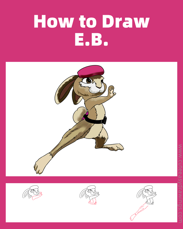 how to draw eb from hop - www.cuteeasydrawings.com