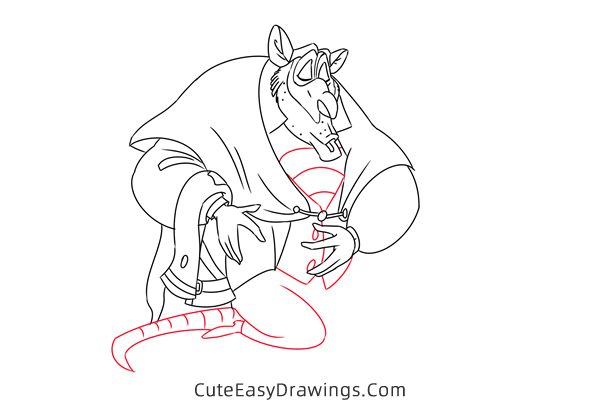 how to draw ratigan from the great mouse detective - www.cuteeasydrawings.com