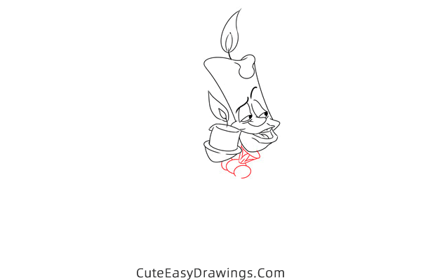 how to draw lumiere - www.cuteeasydrawings.com