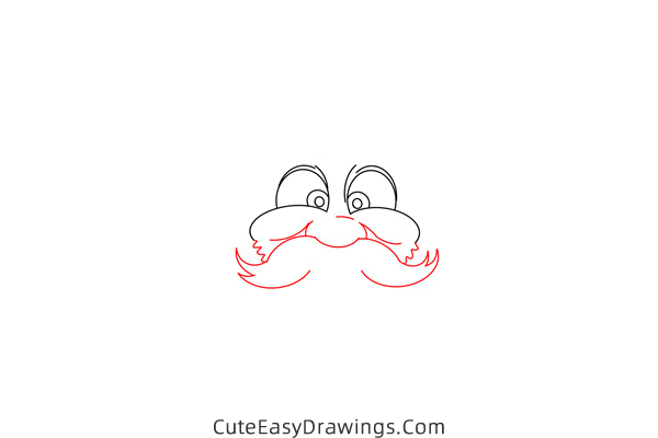 how to draw santa head - www.cuteeasydrawings.com