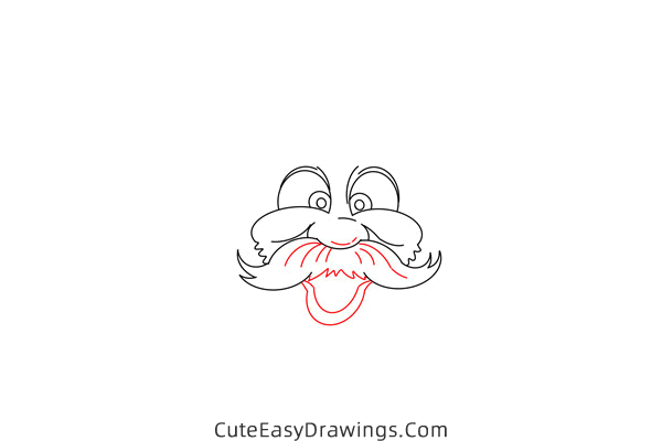 how to draw santa head - www.cuteeasydrawings.com