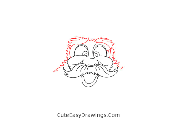 how to draw santa head - www.cuteeasydrawings.com