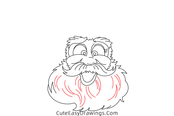 how to draw santa head - www.cuteeasydrawings.com