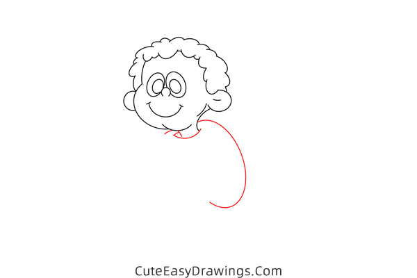 how to draw a christmas angel - www.cuteeasydrawings.com
