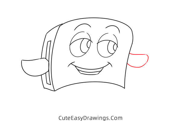 how to draw toaster from the brave little toaster - www.cuteeasydrawings.com