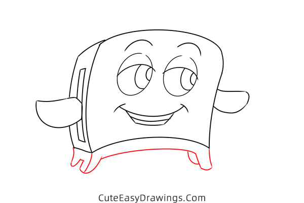 how to draw toaster from the brave little toaster - www.cuteeasydrawings.com