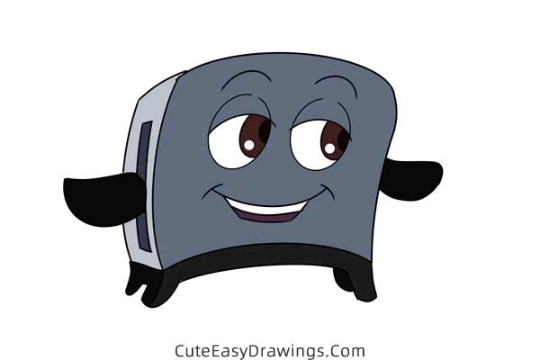 how to draw toaster from the brave little toaster - www.cuteeasydrawings.com
