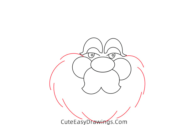 how to draw santa face - www.cuteeasydrawings.com