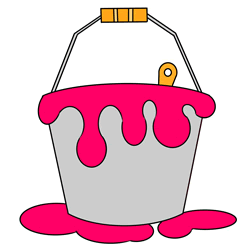 How to Draw a Paint Bucket Step by Step