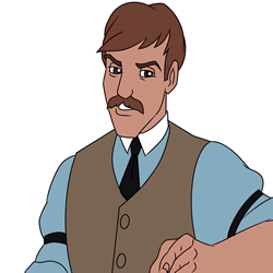 How to Draw Jim Dear from Lady and the Tramp Step by Step