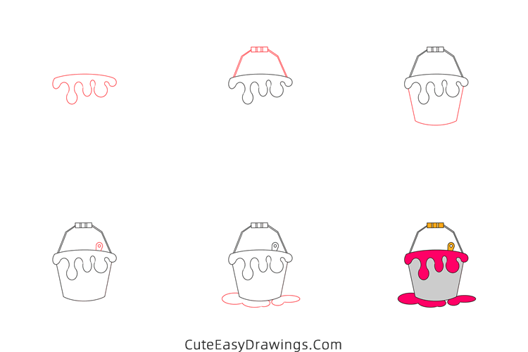 how to draw a paint bucket - www.cuteeasydrawings.com