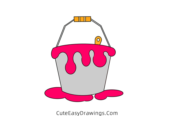 how to draw a paint bucket - www.cuteeasydrawings.com