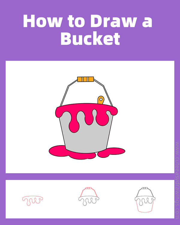 how to draw a paint bucket - www.cuteeasydrawings.com