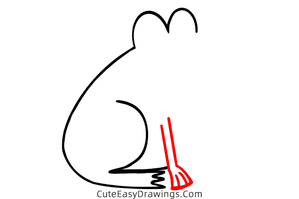 how to draw a frog easy - www.cuteeasydrawings.com