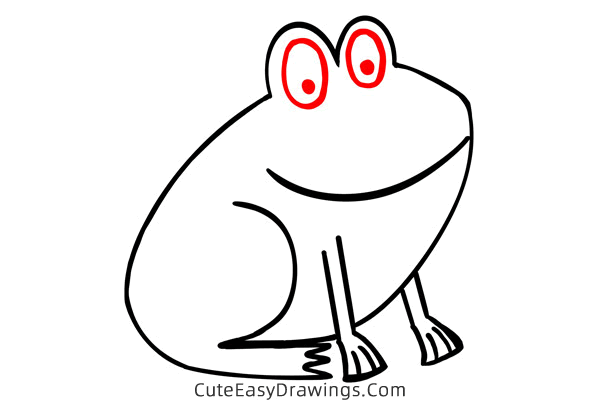 how to draw a frog easy - www.cuteeasydrawings.com