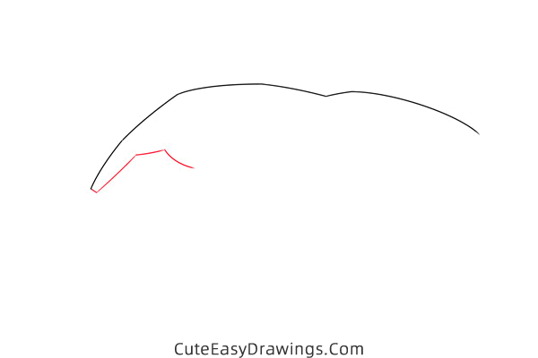 how to draw an anteater easy - www.cuteeasydrawings.com