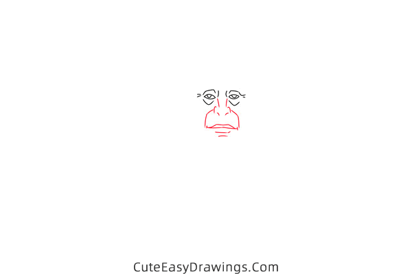 how to draw chief powhatan from pocahontas - www.cuteeasydrawings.com