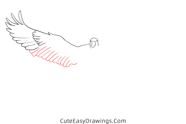 how to draw a snow goose - www.cuteeasydrawings.com