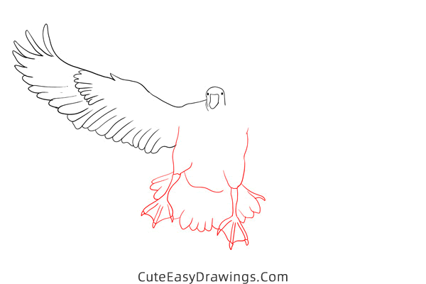 how to draw a snow goose - www.cuteeasydrawings.com