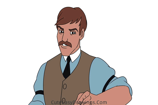 how to draw jim dear from lady and the tramp - www.cuteeasydrawings.com