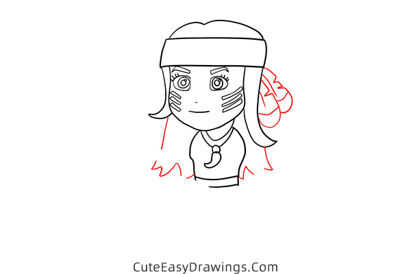 how to draw a native american hunter - www.cuteeasydrawings.com
