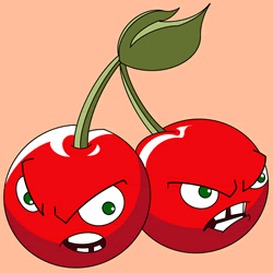 How to Draw Cherry Bomb from Plants vs. Zombies Step by Step