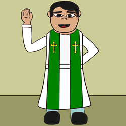 How to Draw a Pastor Step by Step